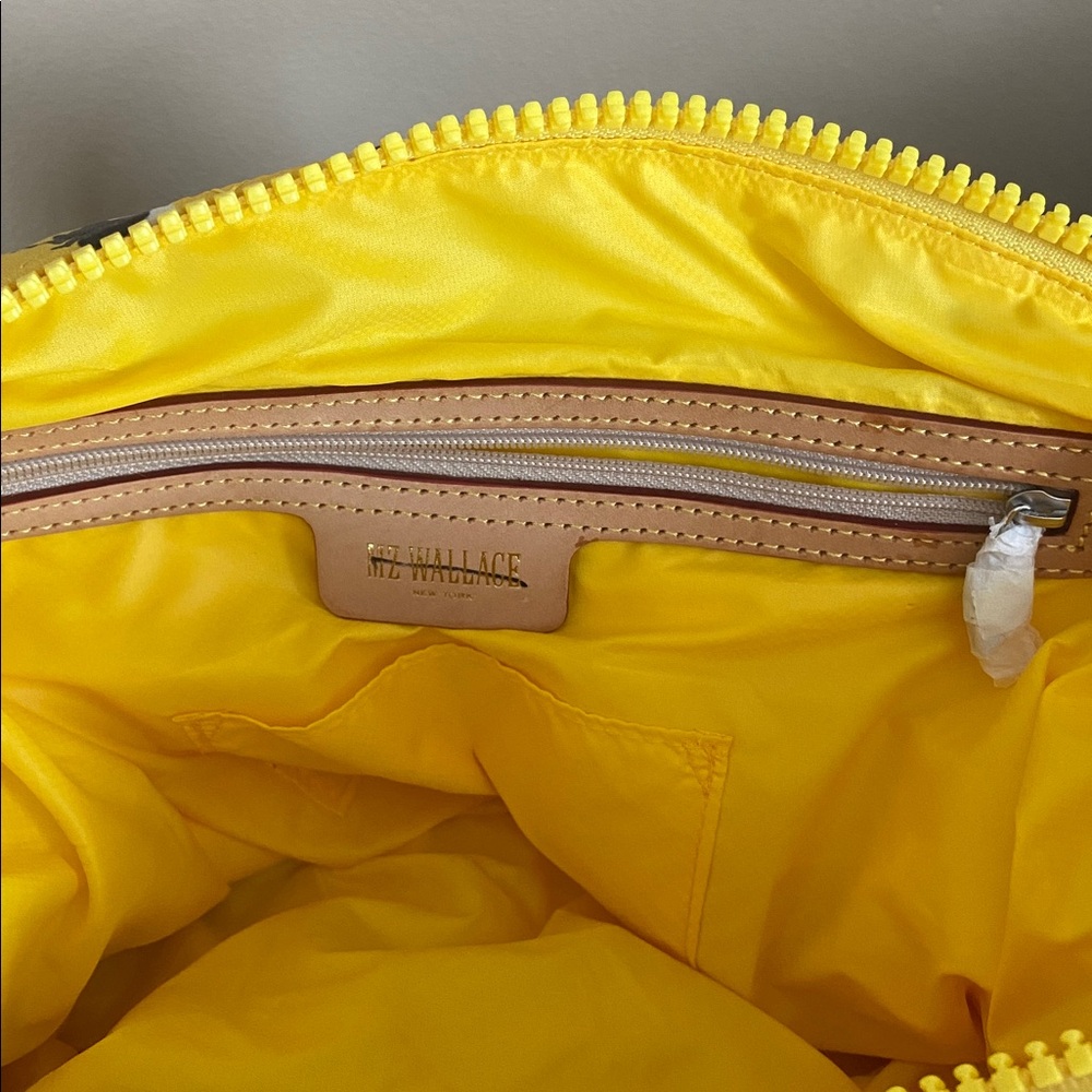 MZ WALLACE- Medium Sutton Deluxe Bag, Yellow Leopard - Picture 12 of 14